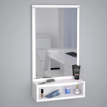 Astonishing Hanging Wall Dressing Mirrors with Shelf