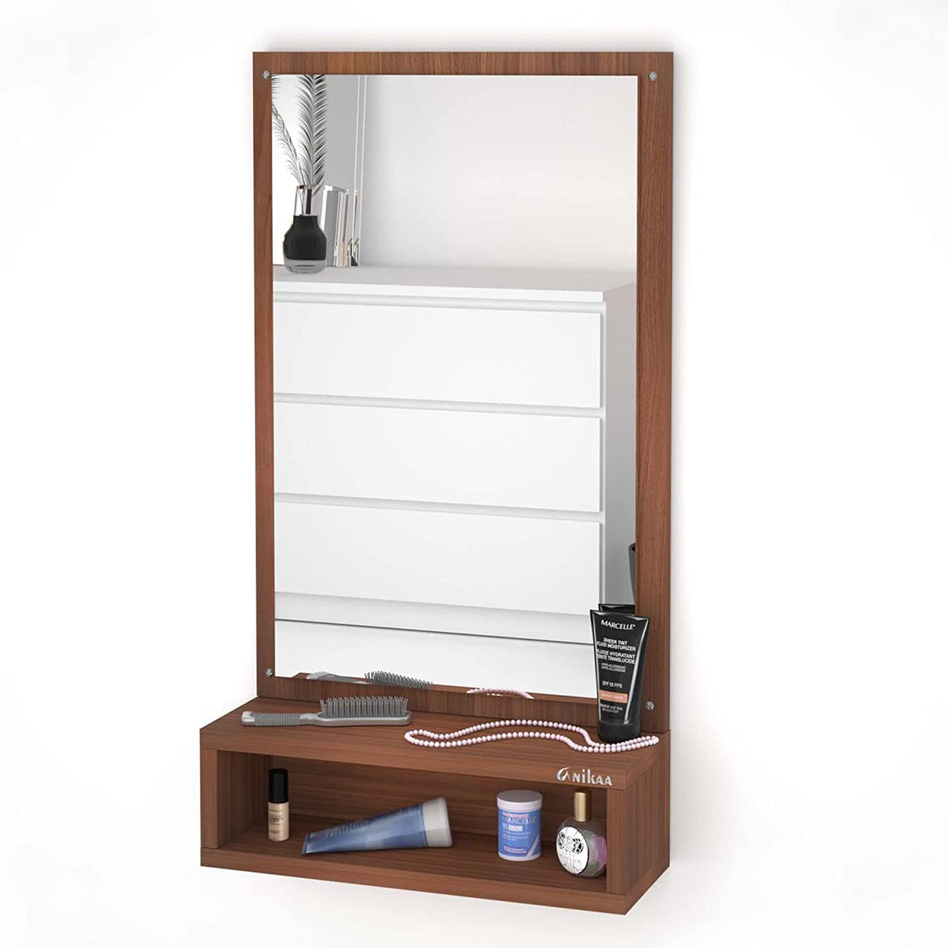 Astonishing Hanging Wall Dressing Mirrors with Shelf